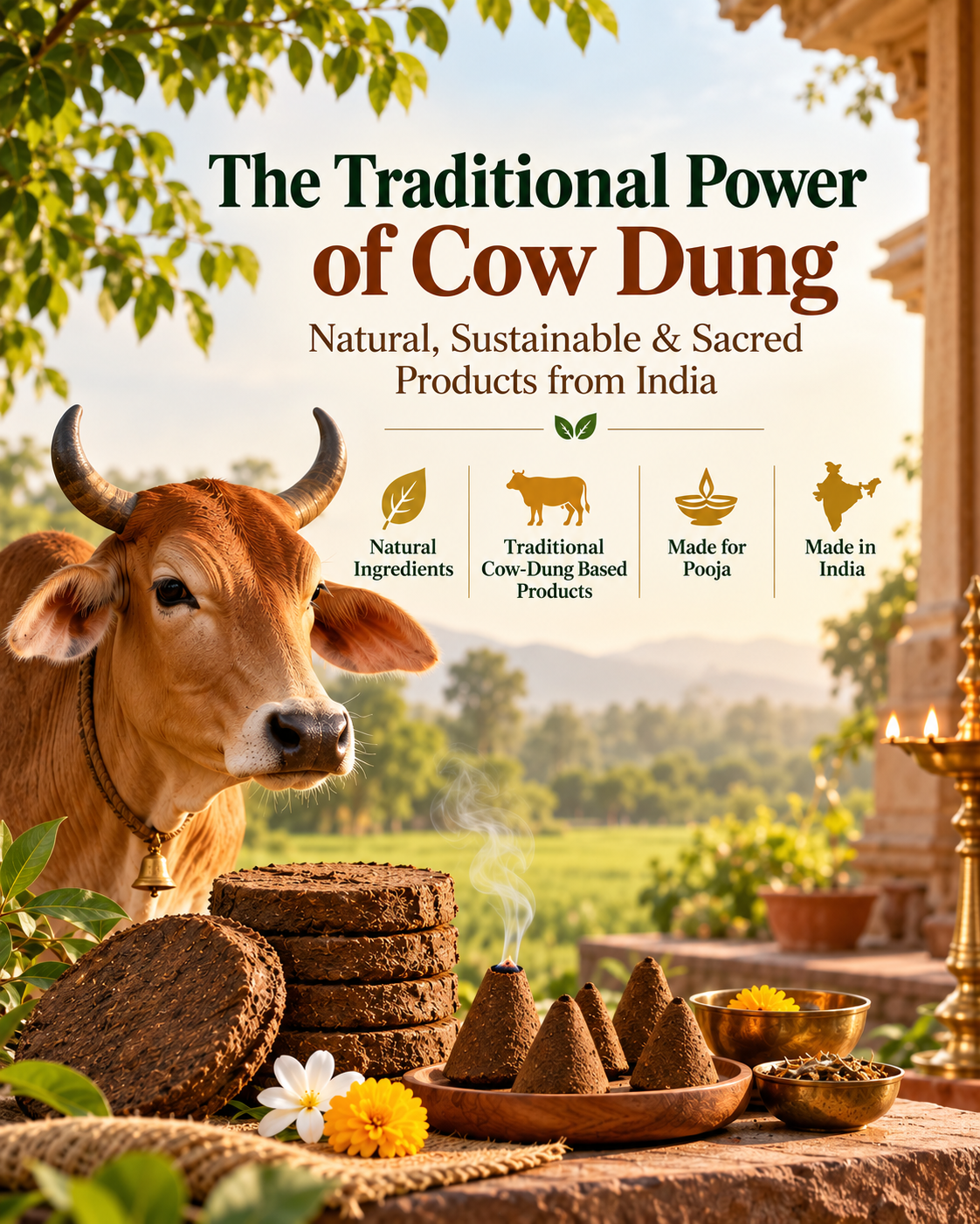 The Traditional Power of Cow Dung: Natural, Sustainable & Sacred Products from India